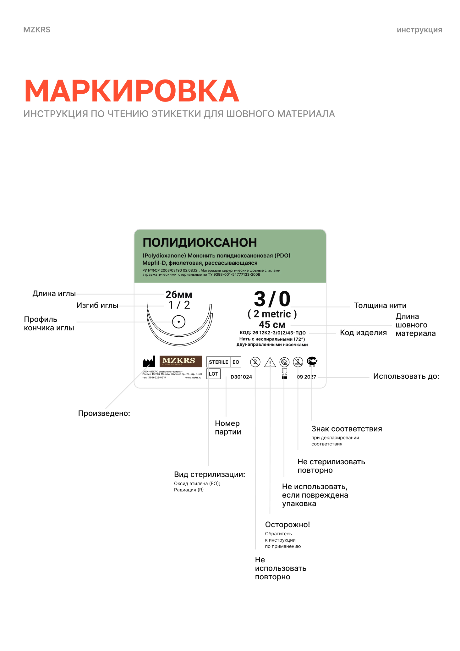 Инструкция по обозначениям на упаковке и этикетках №1 Инструкция по обозначениям на упаковке и этикетках №1